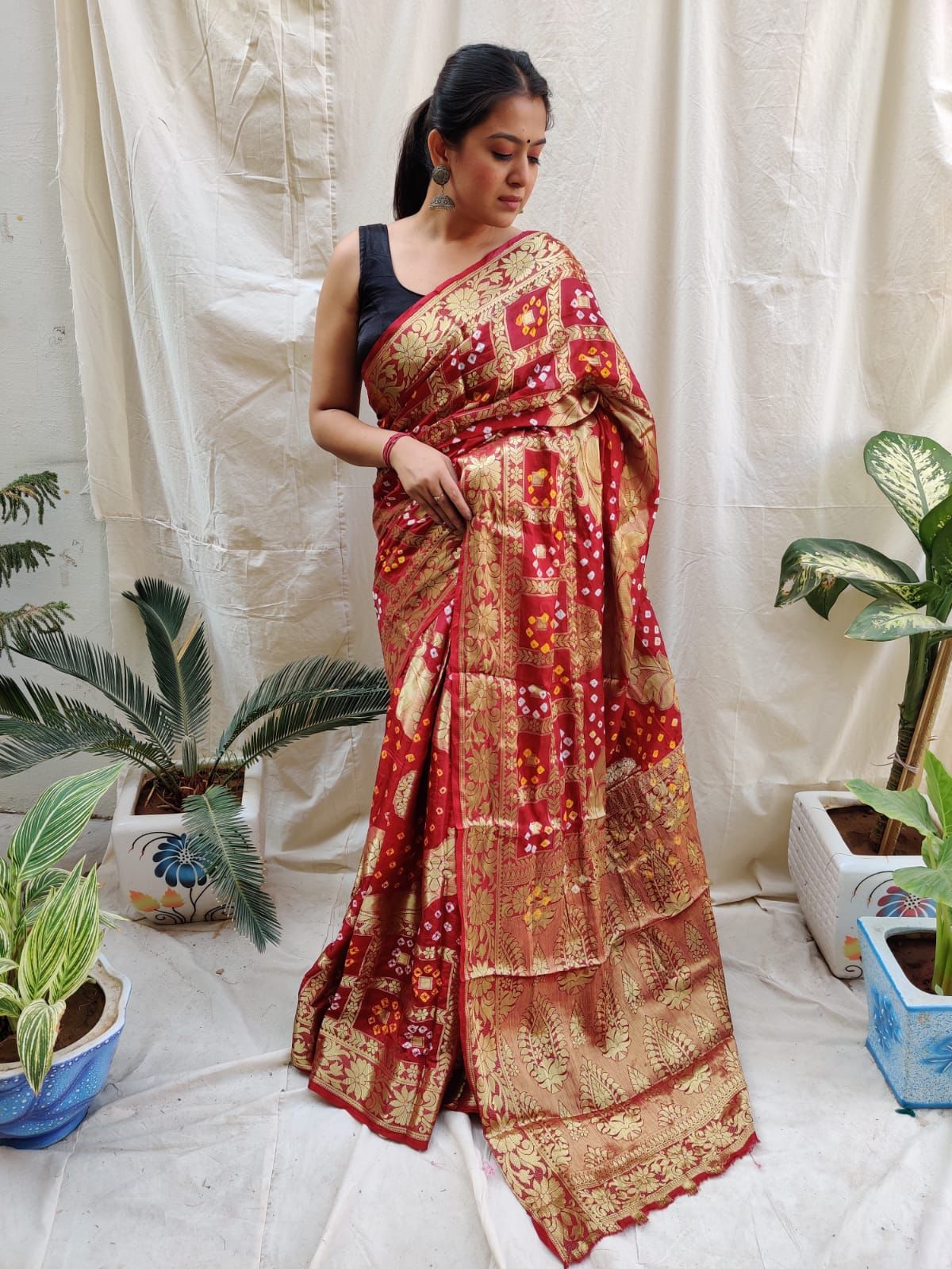 ZIGZAG JAIPURI SILK SAREE Anant Tex Exports Private Limited