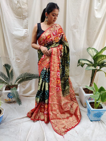 ZIGZAG JAIPURI SILK SAREE Anant Tex Exports Private Limited