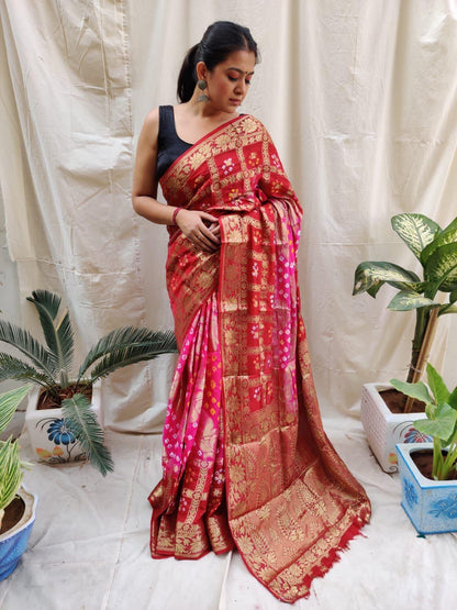 ZIGZAG JAIPURI SILK SAREE Anant Tex Exports Private Limited
