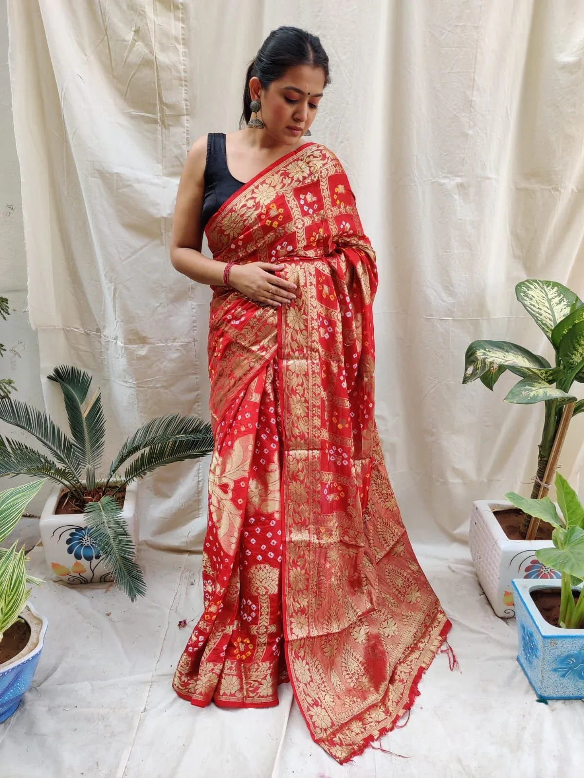 ZIGZAG JAIPURI SILK SAREE Anant Tex Exports Private Limited