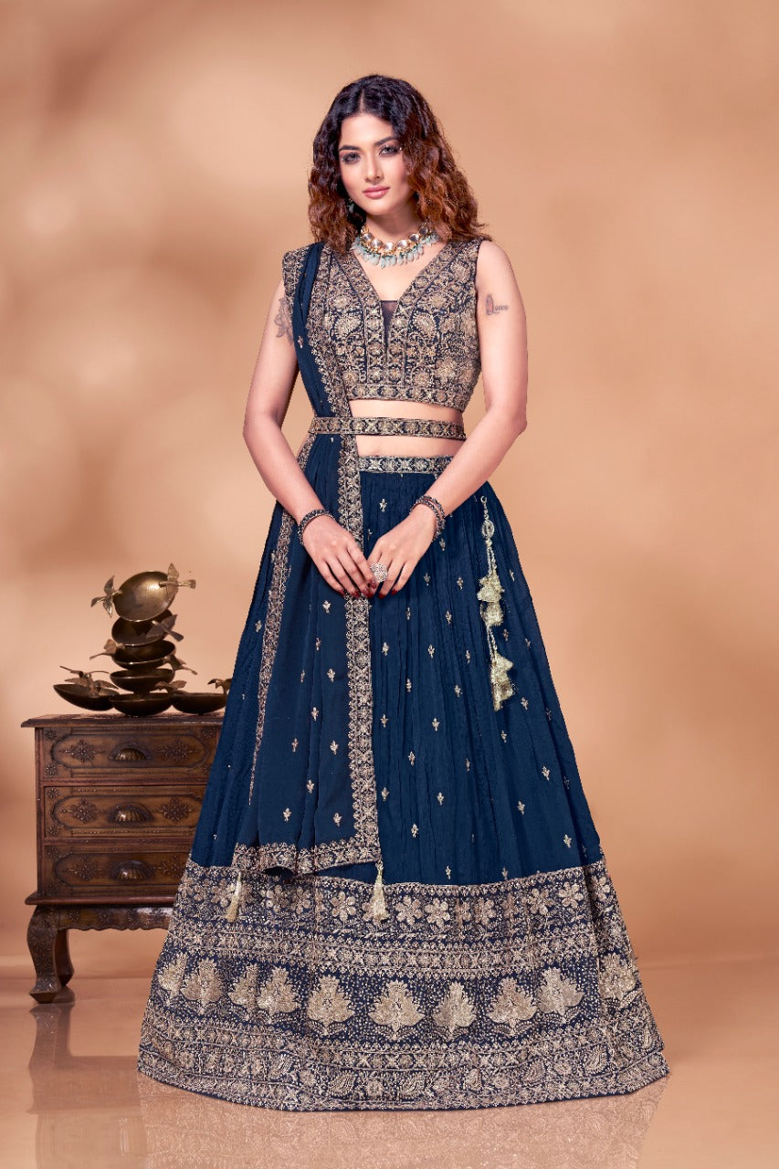 Party Wear Georgette Lehenga Choli Anant Tex Exports Private Limited