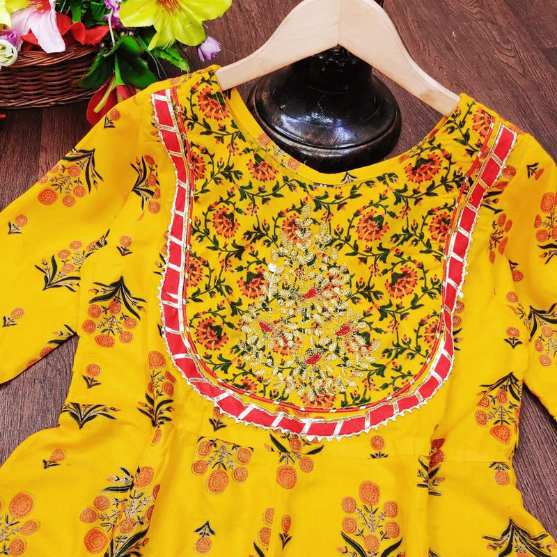 PURE RAYON ANARKALI KURTI Anant Tex Exports Private Limited