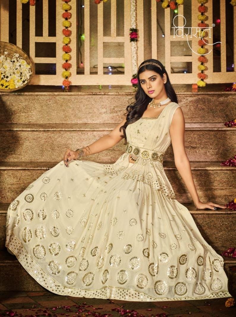 VIRASAT VOL ARDHANGINI 2001 SERIES DESIGNER GOWN Anant Tex Exports Private Limited