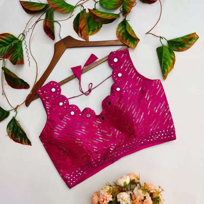 Mirror Hand Work Blouse Anant Tex Exports Private Limited