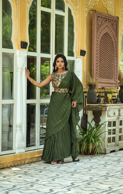 READY MADE VOL 2 CHINON SAREE Anant Tex Exports Private Limited