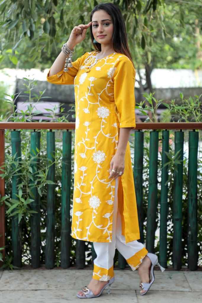 Cotton Kurti With Bottom Set KURTI