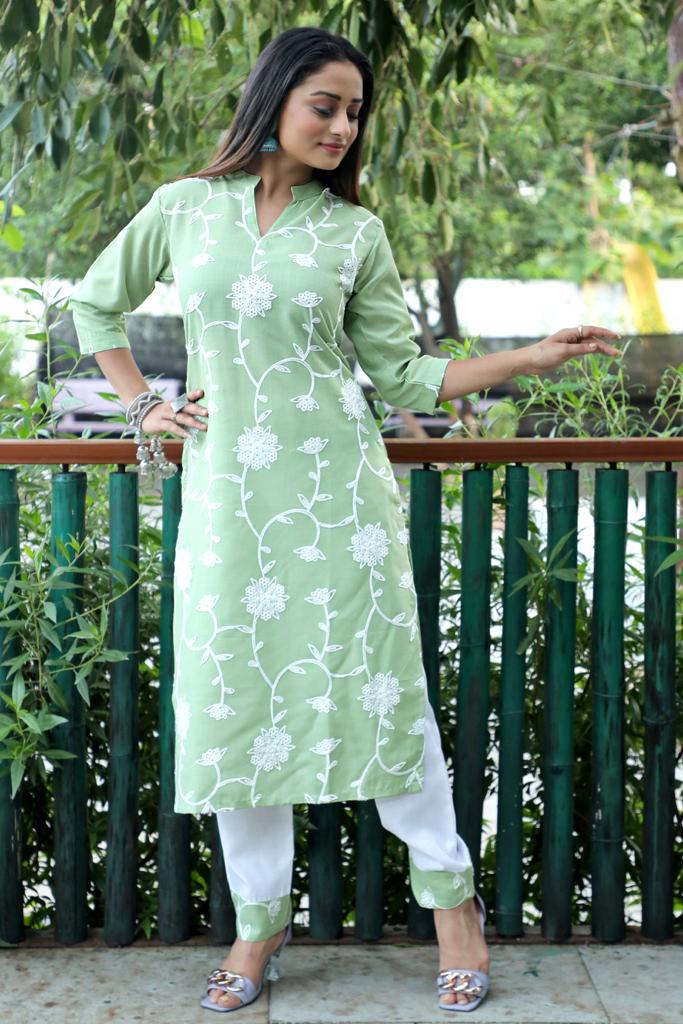 Cotton Kurti With Bottom Set KURTI