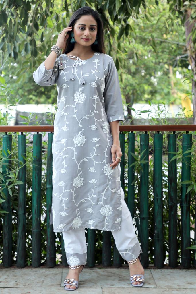 Cotton Kurti With Bottom Set KURTI