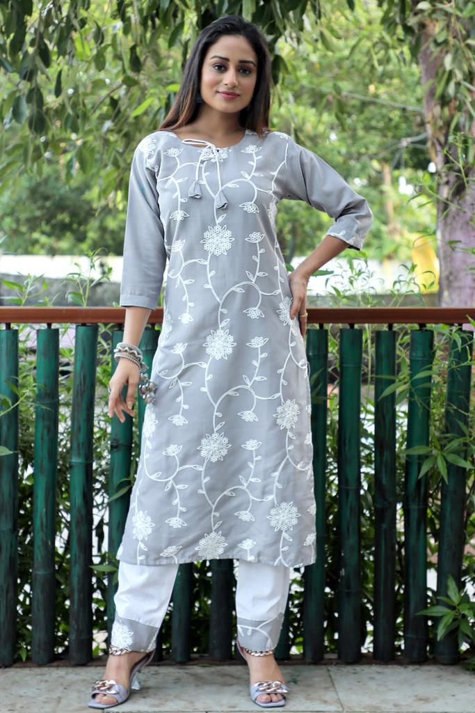 Cotton Kurti With Bottom Set KURTI
