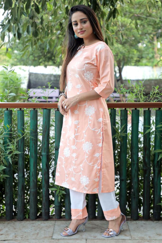 Cotton Kurti With Bottom Set KURTI