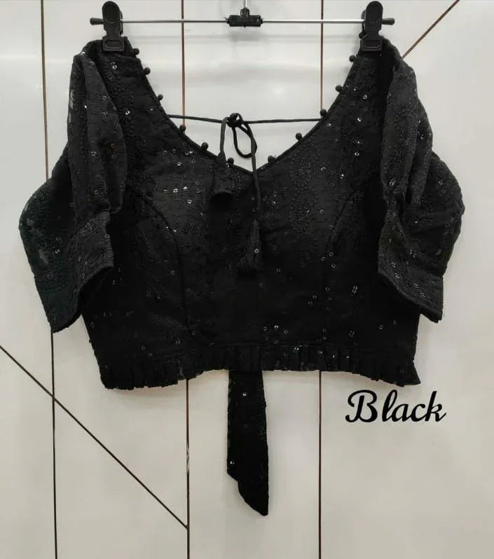 Party Wear Chikankari Blouse Anant Tex Exports Private Limited