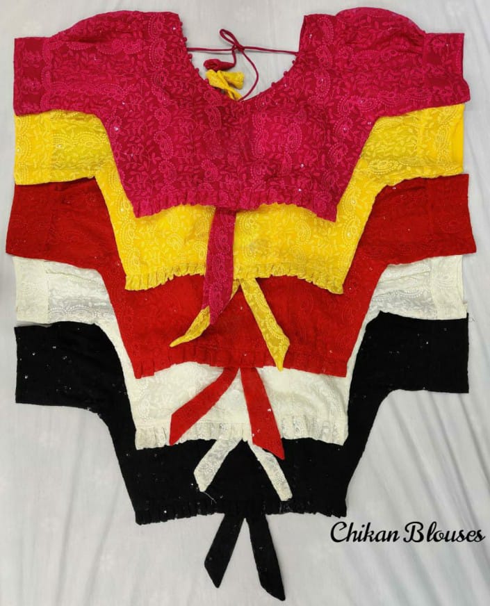 Party Wear Chikankari Blouse Anant Tex Exports Private Limited