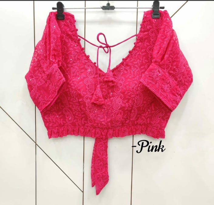 Party Wear Chikankari Blouse Anant Tex Exports Private Limited