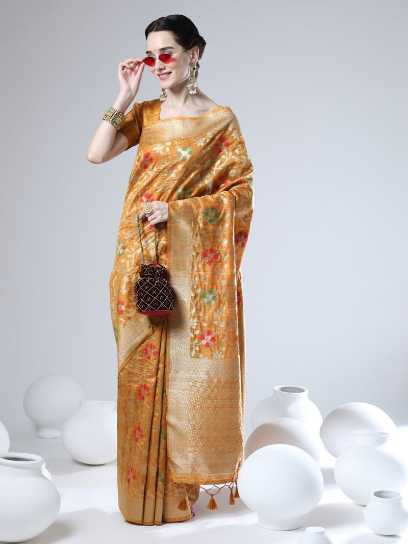 Tussar Silk Jamdani Weaving Saree Anant Tex Exports Private Limited