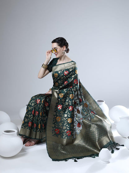 Tussar Silk Jamdani Weaving Saree Anant Tex Exports Private Limited