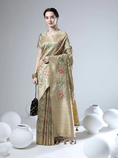 Tussar Silk Jamdani Weaving Saree Anant Tex Exports Private Limited