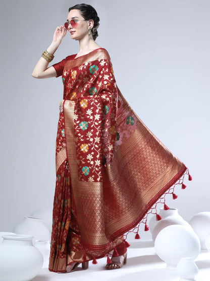 Tussar Silk Jamdani Weaving Saree Anant Tex Exports Private Limited