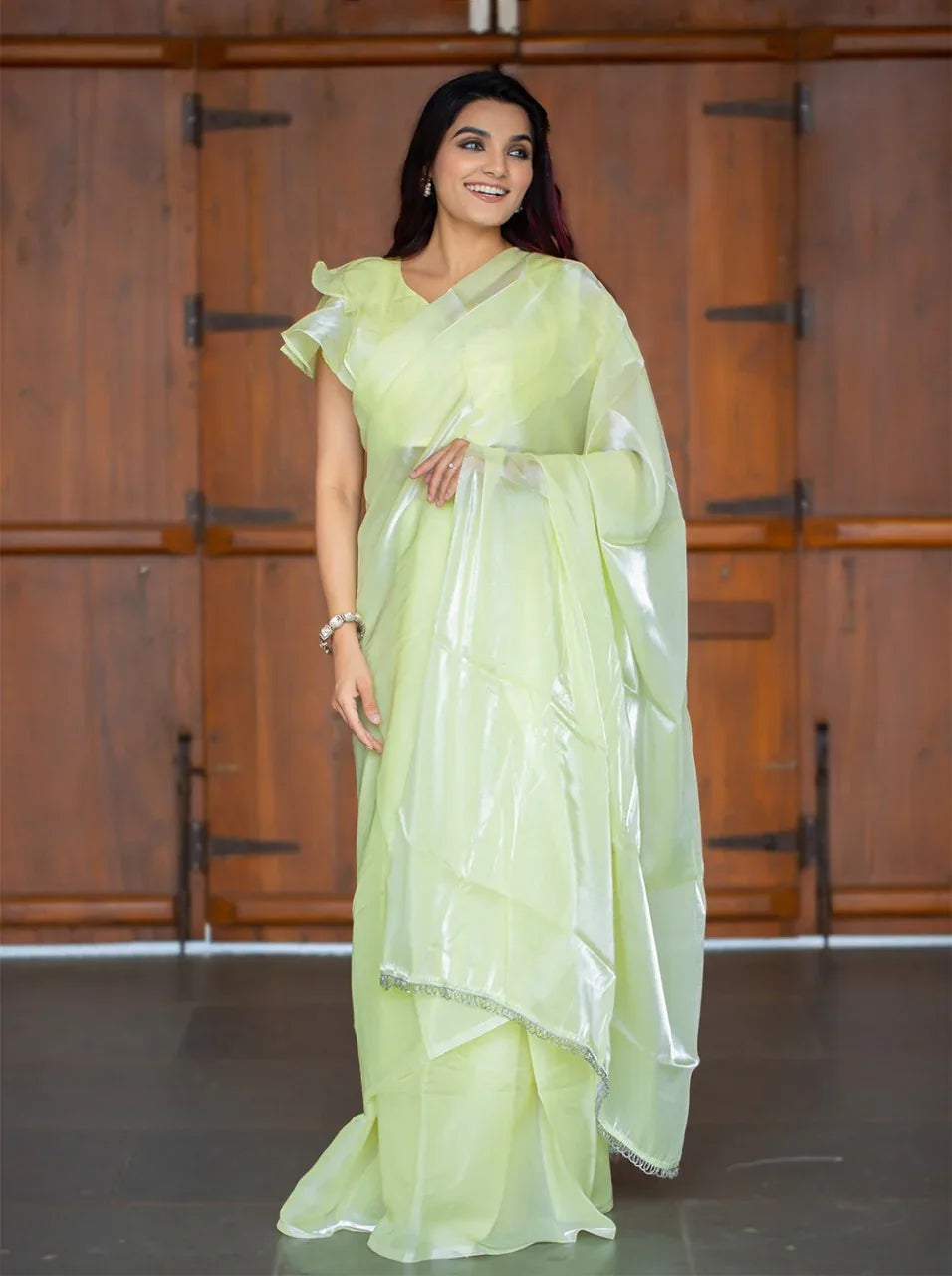 Party Wear Jimi Silk Saree Anant Tex Exports Private Limited