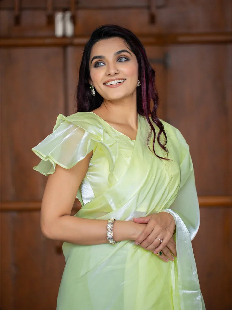 Party Wear Jimi Silk Saree Anant Tex Exports Private Limited