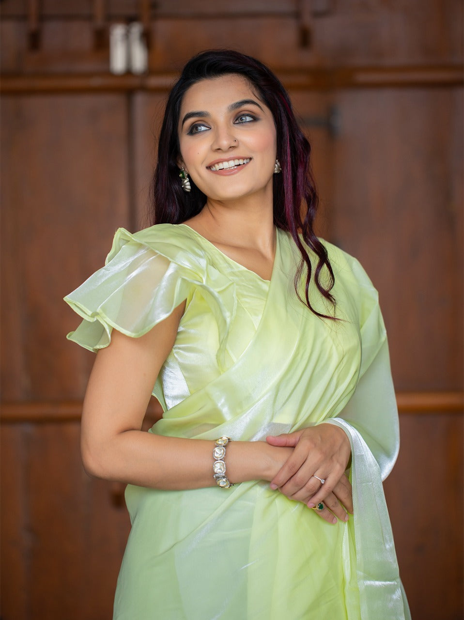 Party Wear Jimi Silk Saree Anant Tex Exports Private Limited