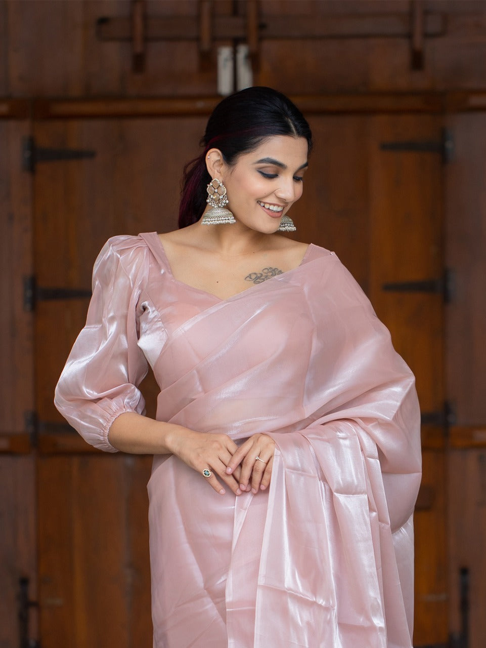 Party Wear Jimi Silk Saree Anant Tex Exports Private Limited