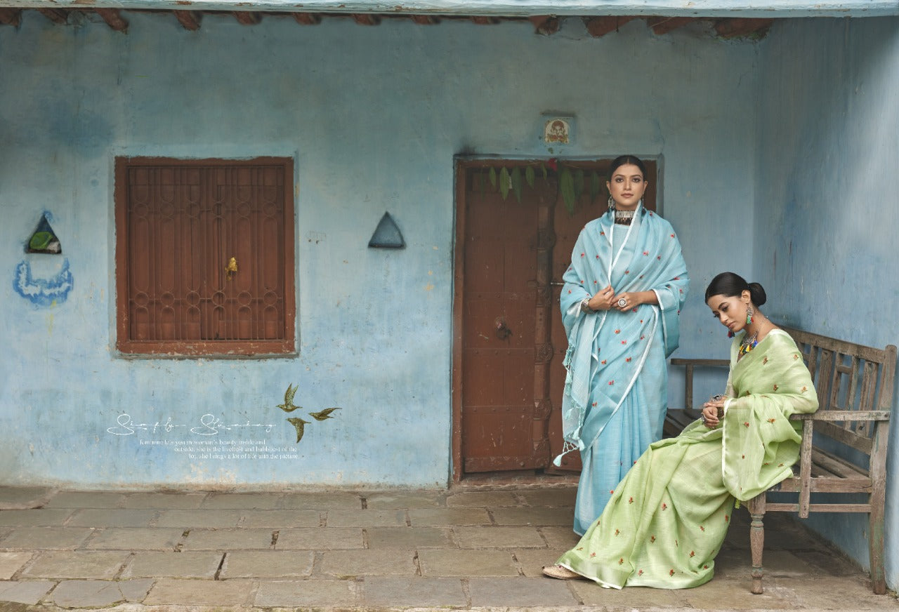 BHUMI TARA LINEN SAREE COLLECTION Anant Tex Exports Private Limited