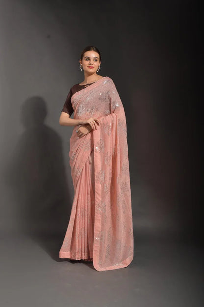 DEEKSHA GEORGETTE FESTIVE WEAR SAREE Anant Tex Exports Private Limited