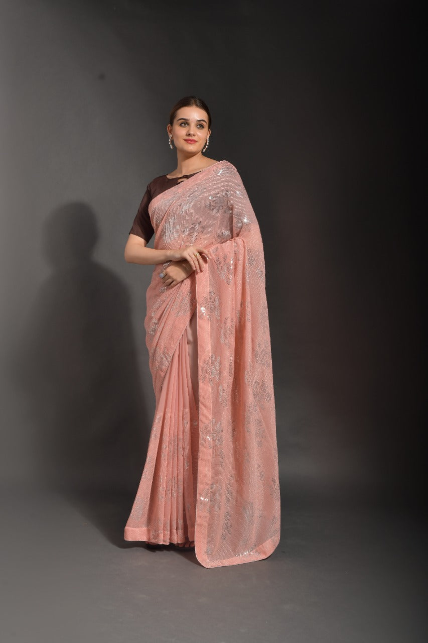 DEEKSHA GEORGETTE FESTIVE WEAR SAREE Anant Tex Exports Private Limited