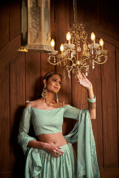 ZEEYA-NADIRA SERIES 6004-6006 PARTY WEAR LEHENGA Anant Tex Exports Private Limited