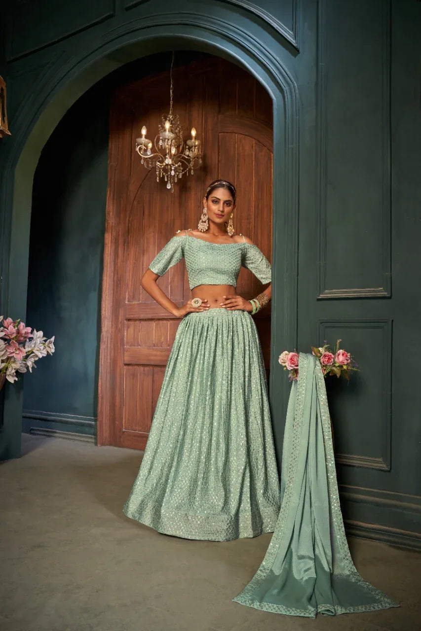 ZEEYA-NADIRA SERIES 6004-6006 PARTY WEAR LEHENGA Anant Tex Exports Private Limited