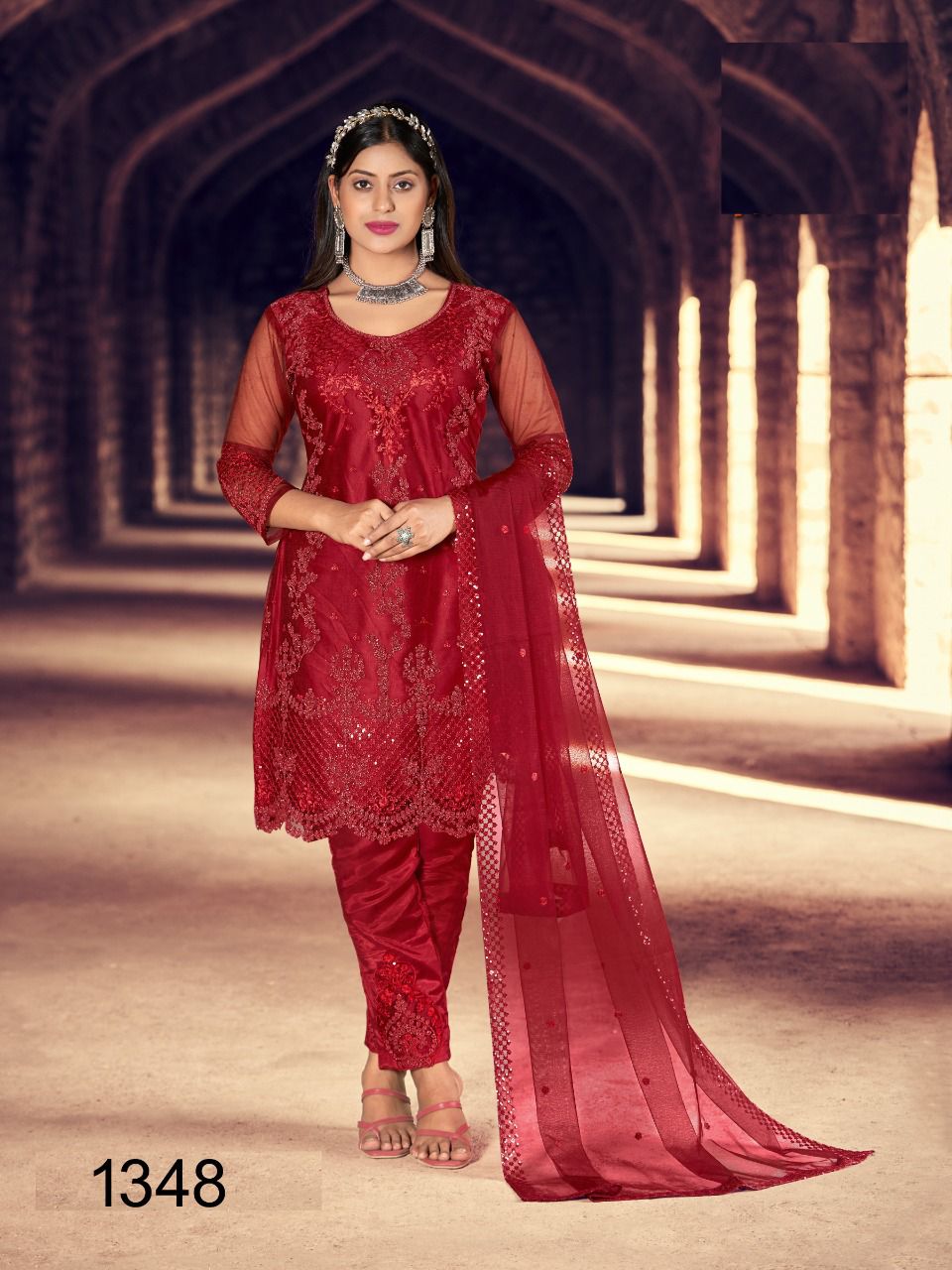 NAZNEEN ZARA 1348 SERIES EMBROIDERY SUIT Anant Tex Exports Private Limited