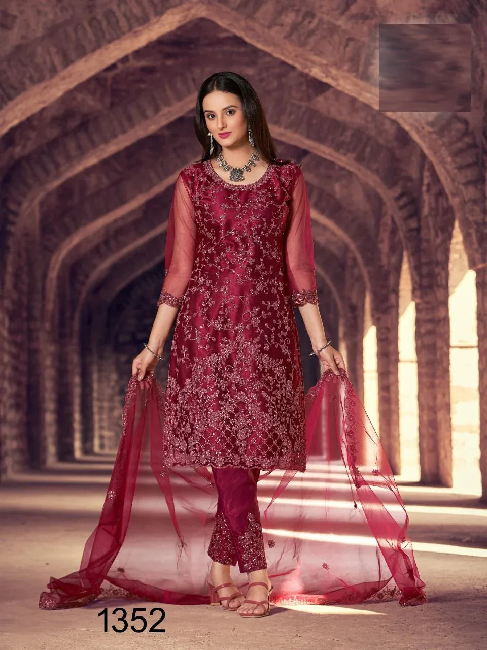 NAZNEEN ZARA 1348 SERIES EMBROIDERY SUIT Anant Tex Exports Private Limited