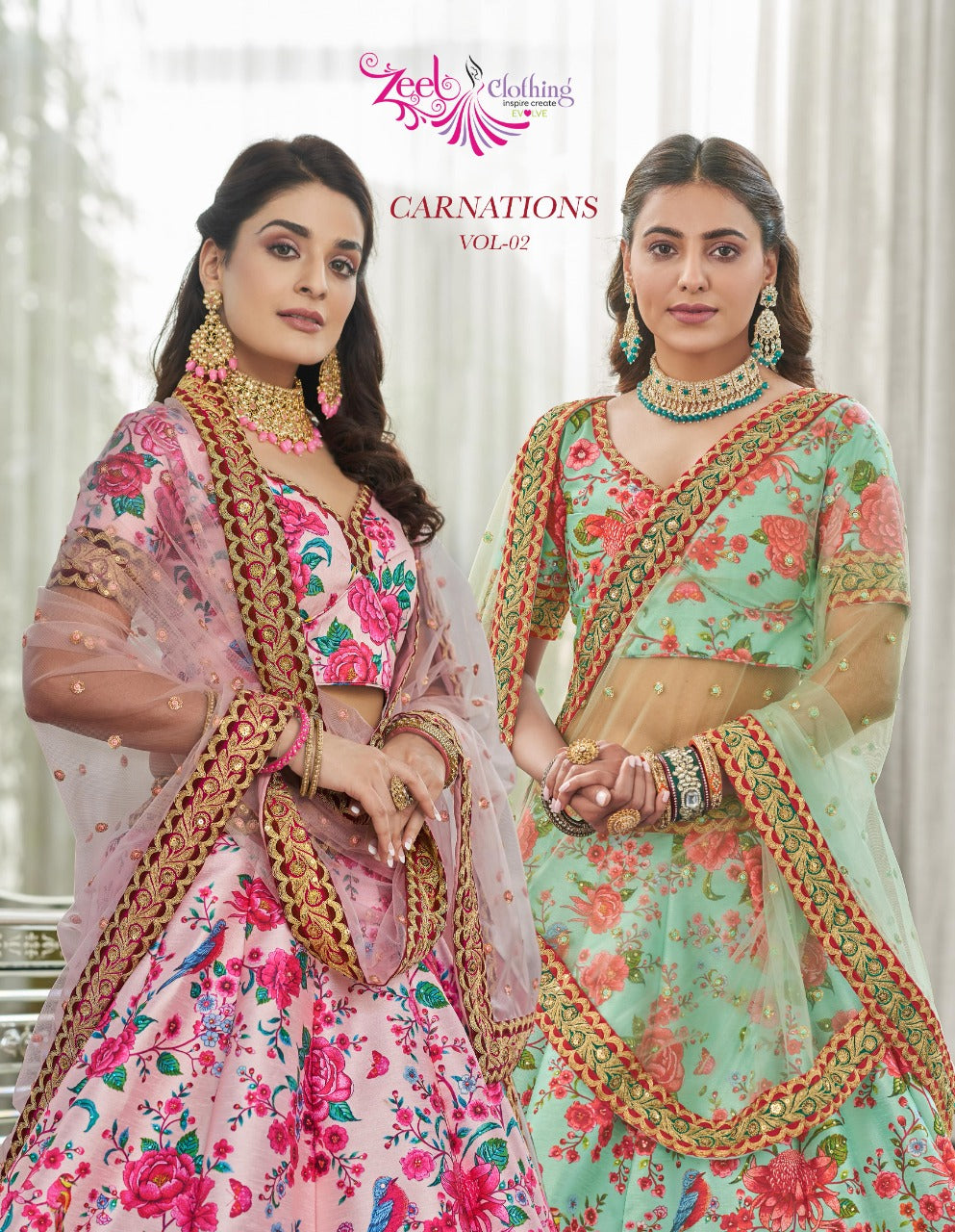 CARNATIONS VOL-2 PARTY WEAR LEHENGA CHOLI Anant Tex Exports Private Limited