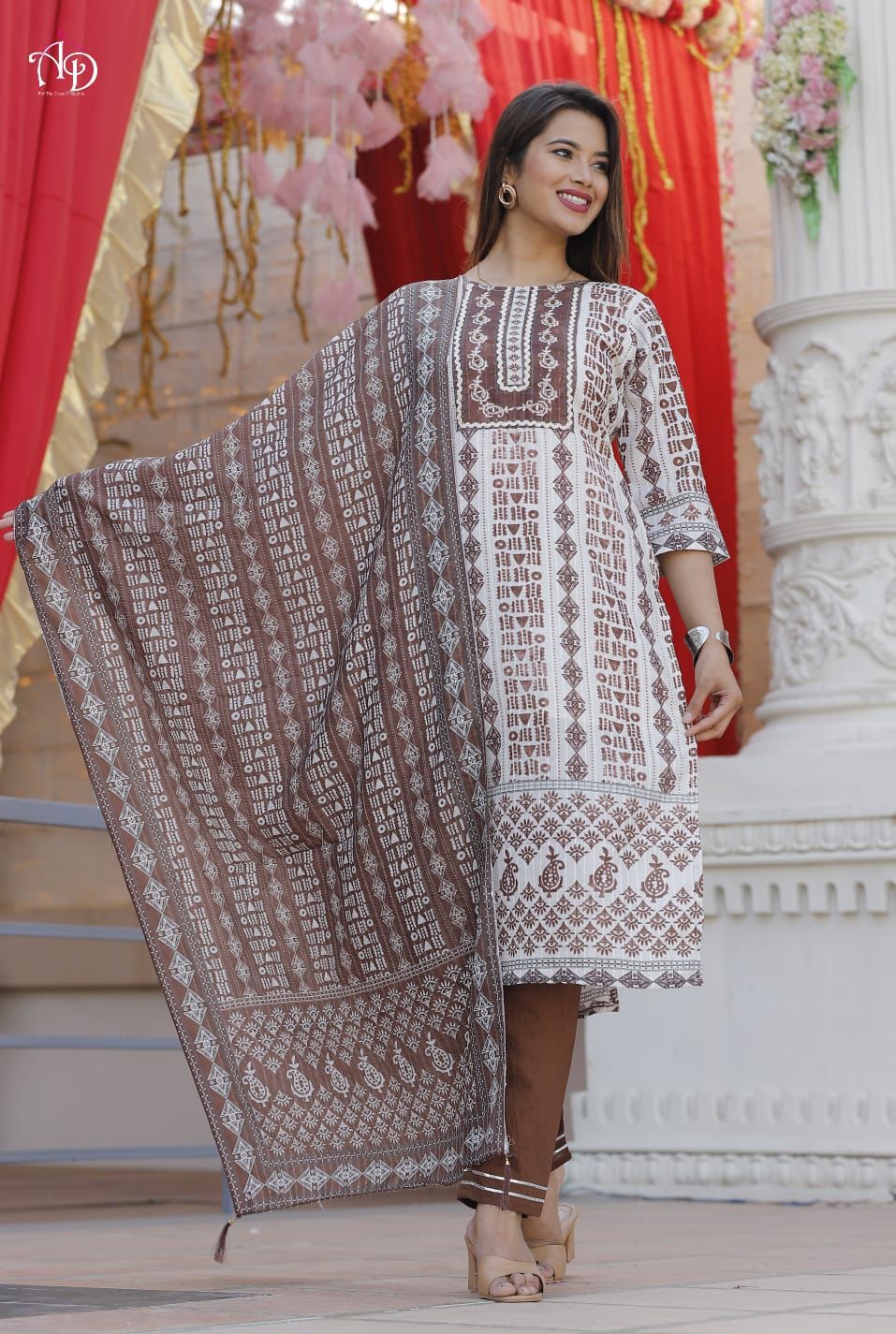 BEUTIFUL BATIQ WITH JAIPURI PRINT MUSLIN KURTI Anant Tex Exports Private Limited