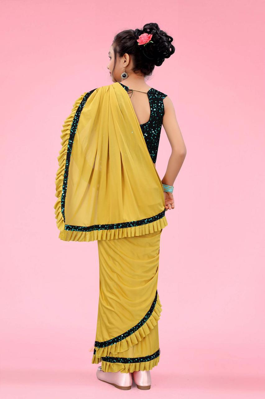 Kids Ready To Wear Fully Readymade Saree Anant Tex Exports Private Limited