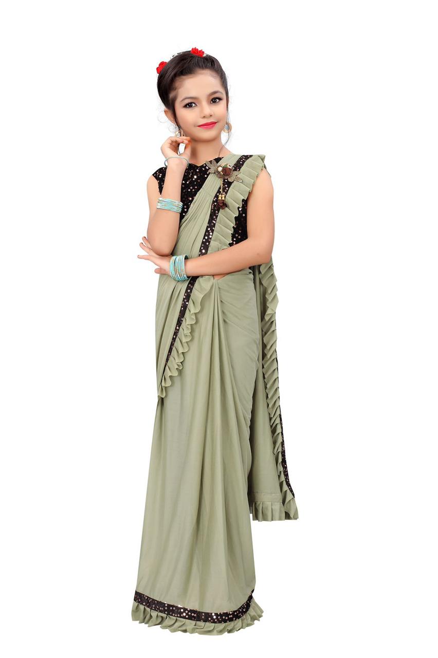 Kids Ready To Wear Fully Readymade Saree Anant Tex Exports Private Limited