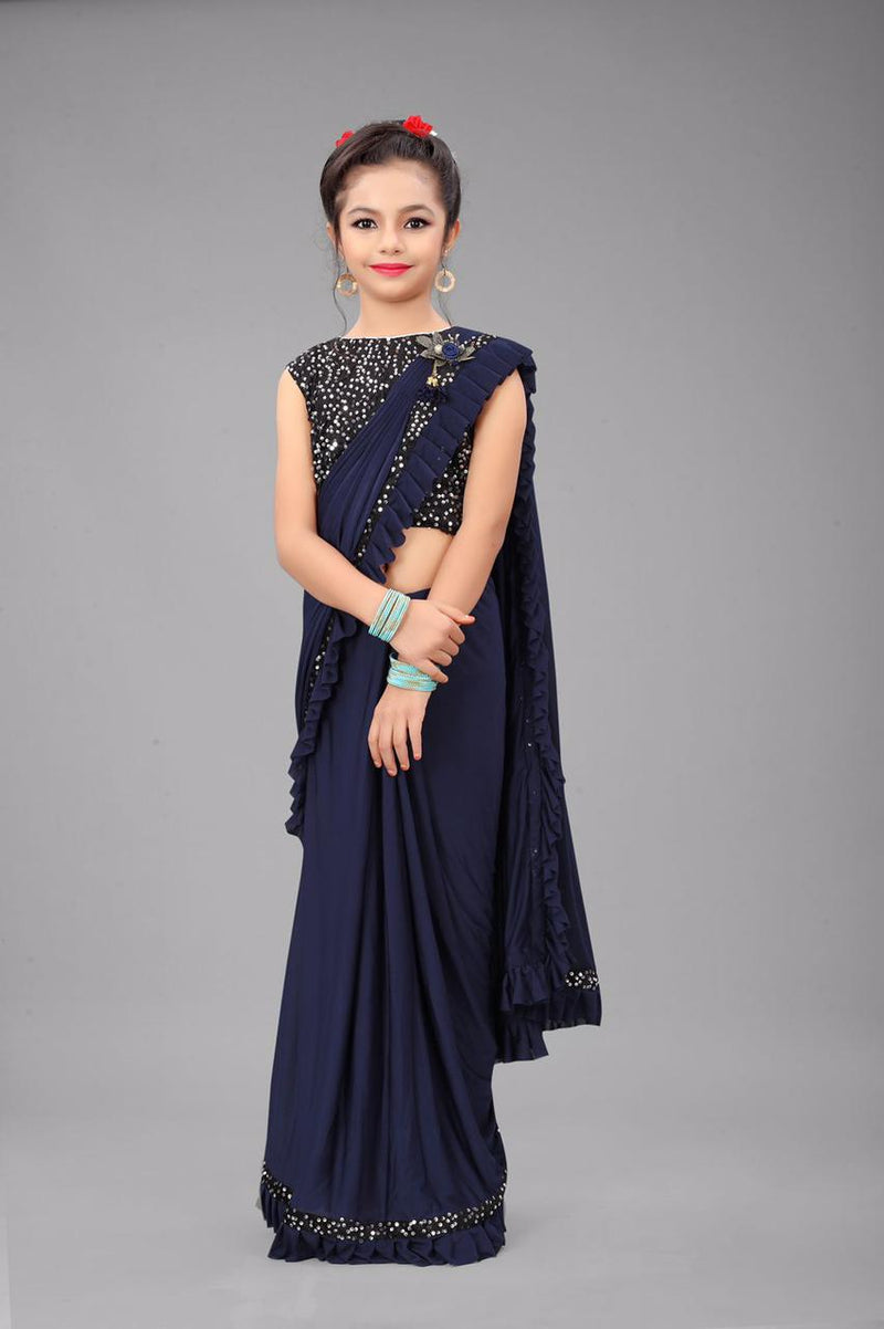 Kids Ready To Wear Fully Readymade Saree Anant Tex Exports Private Limited