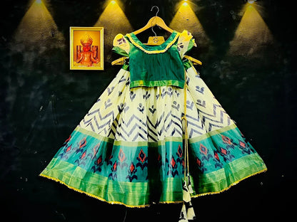 ZIGZAG SLUB DESIGNER KIDS LEHENGA Anant Tex Exports Private Limited
