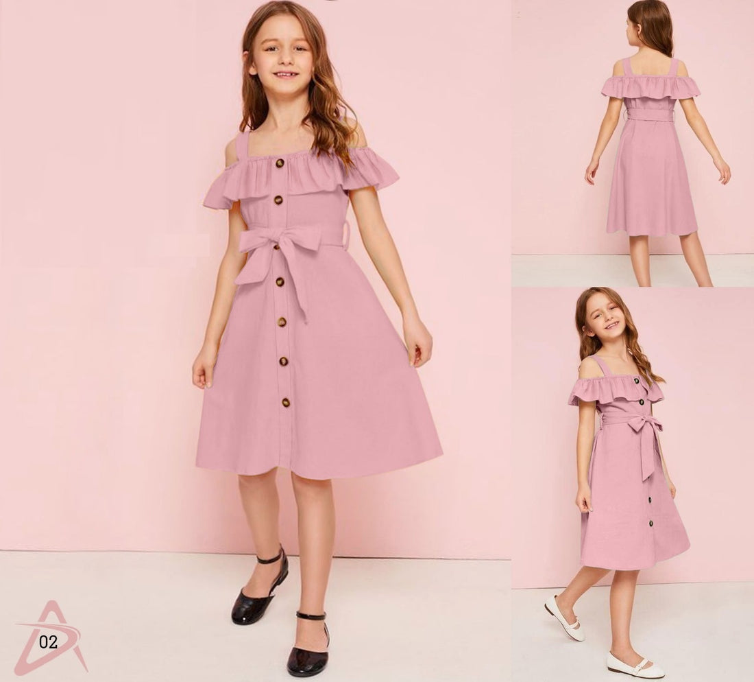 ADAA KIDS OFF SHOULDER FROCK Anant Tex Exports Private Limited