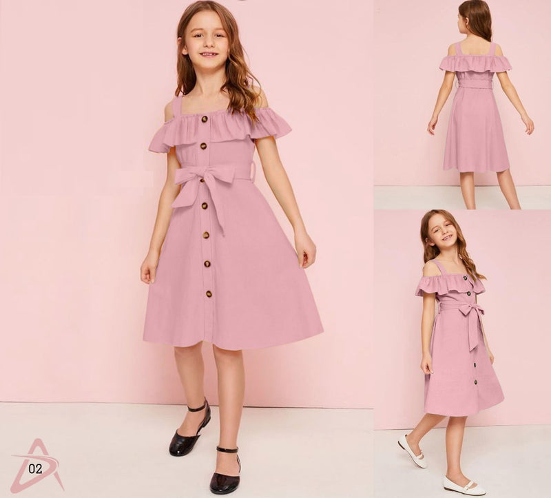 ADAA KIDS OFF SHOULDER FROCK Anant Tex Exports Private Limited