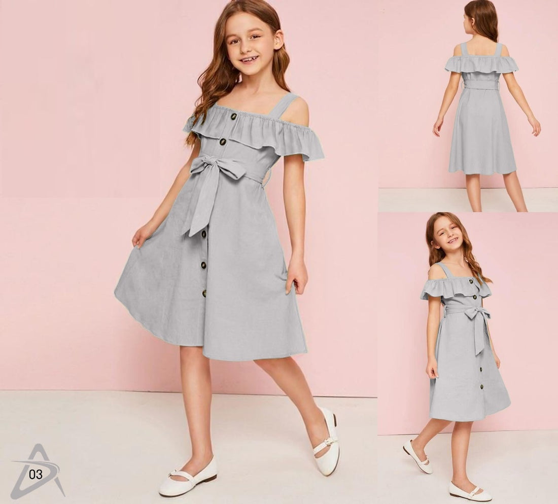 ADAA KIDS OFF SHOULDER FROCK Anant Tex Exports Private Limited