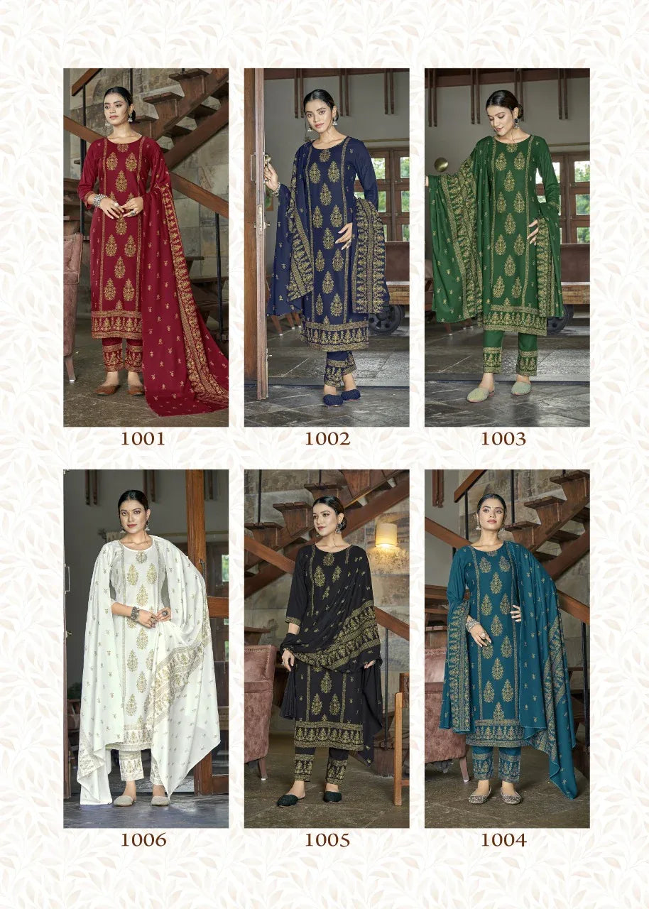 PRACHI V-2 PARTY WEAR KURTI WITH PANT Anant Tex Exports Private Limited