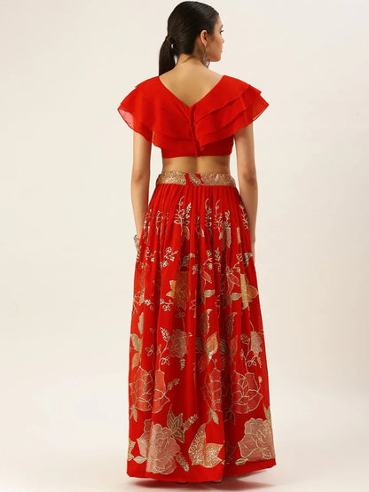 Party Wear Fancy Top With Lehenga Anant Tex Exports Private Limited