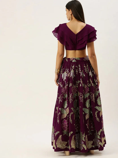 Party Wear Fancy Top With Lehenga Anant Tex Exports Private Limited