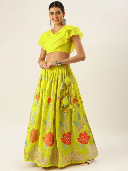 Party Wear Fancy Top With Lehenga Anant Tex Exports Private Limited