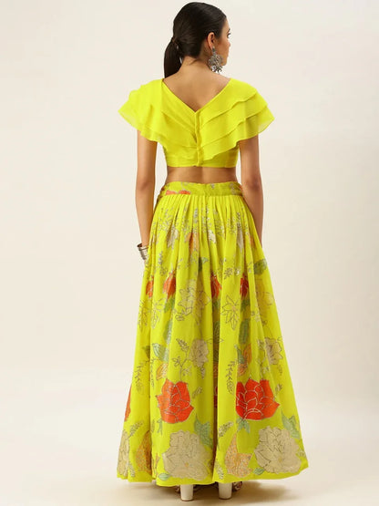 Party Wear Fancy Top With Lehenga Anant Tex Exports Private Limited