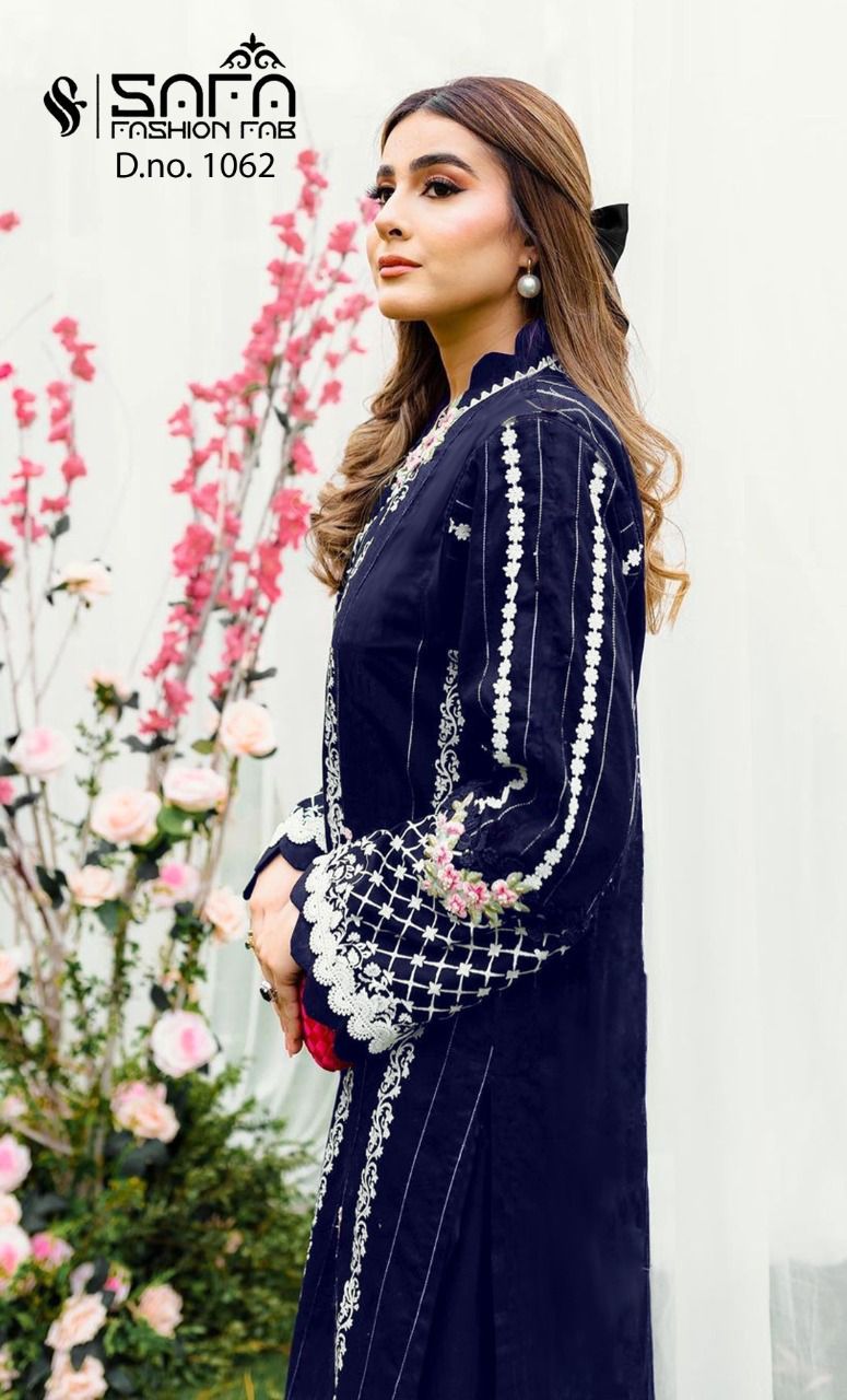 SAFA FASHION FAB 1062 BLACK PAKISTANI KURTI Anant Tex Exports Private Limited