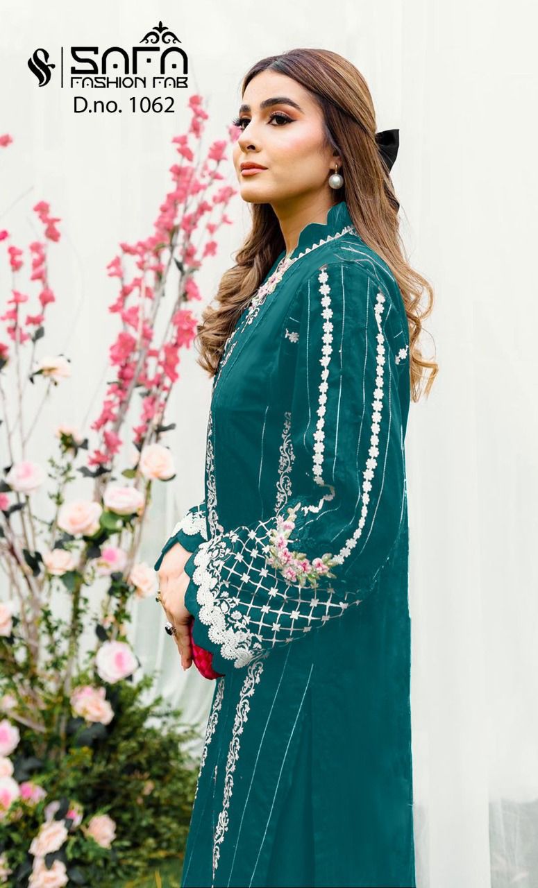SAFA FASHION FAB 1062 BLACK PAKISTANI KURTI Anant Tex Exports Private Limited