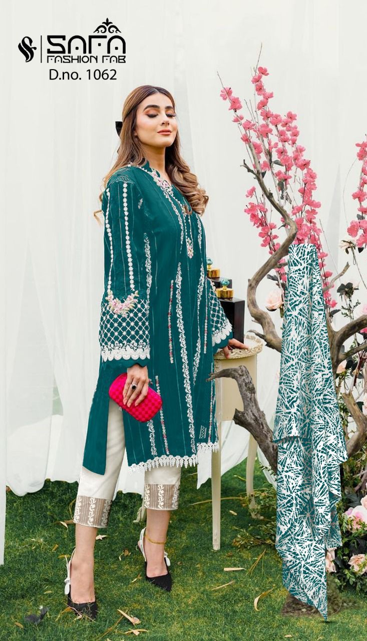 SAFA FASHION FAB 1062 BLACK PAKISTANI KURTI Anant Tex Exports Private Limited