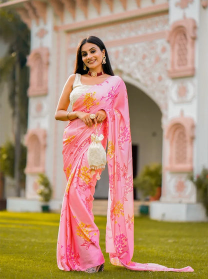Fancy Digital print Saree Anant Tex Exports Private Limited